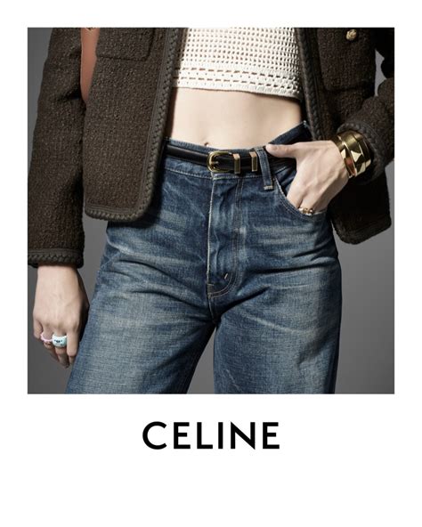 celine kitty jeans|Celine.